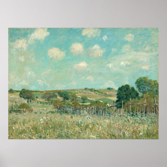 Poster Meadow - Alfred Sisley (Devant)