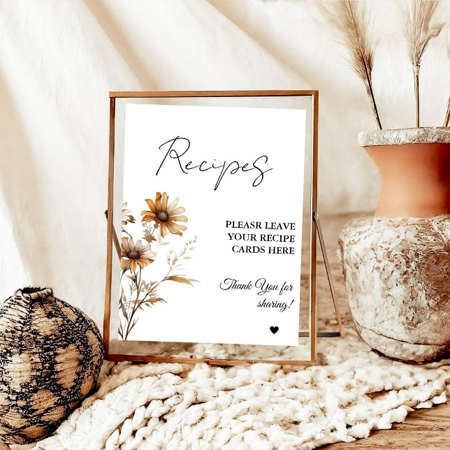 Poster Meadow Fleur sauvage Laissez vos recettes Douche n (Créateur téléchargé)