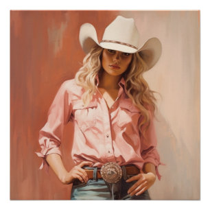 Poster Meadow Muse : Cowgirl Wall Art