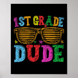 Poster Mec de 1re année rentrée des classes premier jour