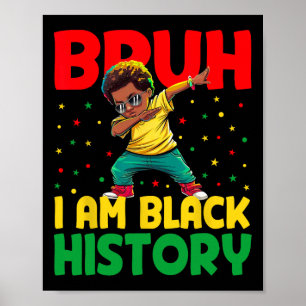 Poster Mec je suis Mois de l'histoire des Noirs Mélanine