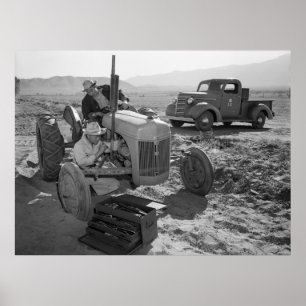 Poster Mécanicien de Manzanar, les années 1940
