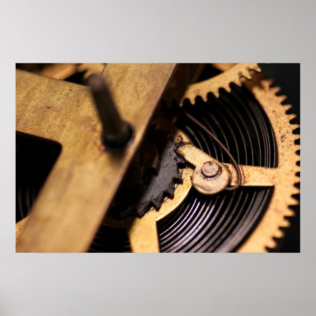 Poster Mécanique de surveillance Abstraite (Devant)