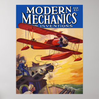 Poster Mécanique et inventions modernes