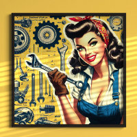 Mécanique vintage pin-up