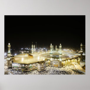 Poster Mecca Islamic Holy Place Value Mat