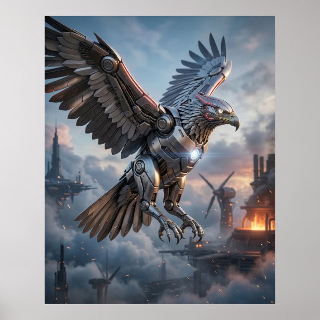 Poster Mecha Eagle Forge (Devant)