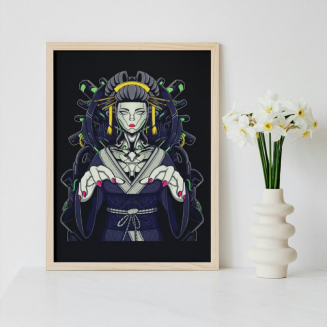 Poster Mecha Geisha (Créateur téléchargé)