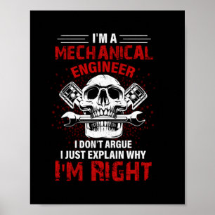 Poster Mechanic I Am A Mechanical Engineer