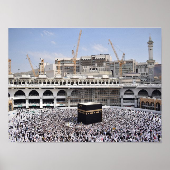 Poster Mecque arabe Makkah Arabie Saoudite (Devant)