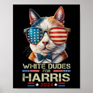Poster Mecs Pour Kamala Harris Enfless Chat Lady Pour Kam