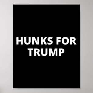 Poster Mecs pour Trump - partisan de Donald Trump