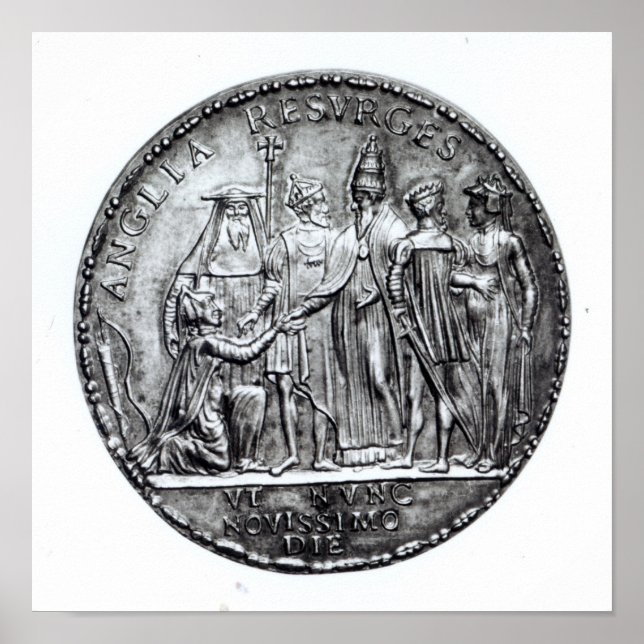 Poster Médaille frappée par le pape Julius III (Devant)