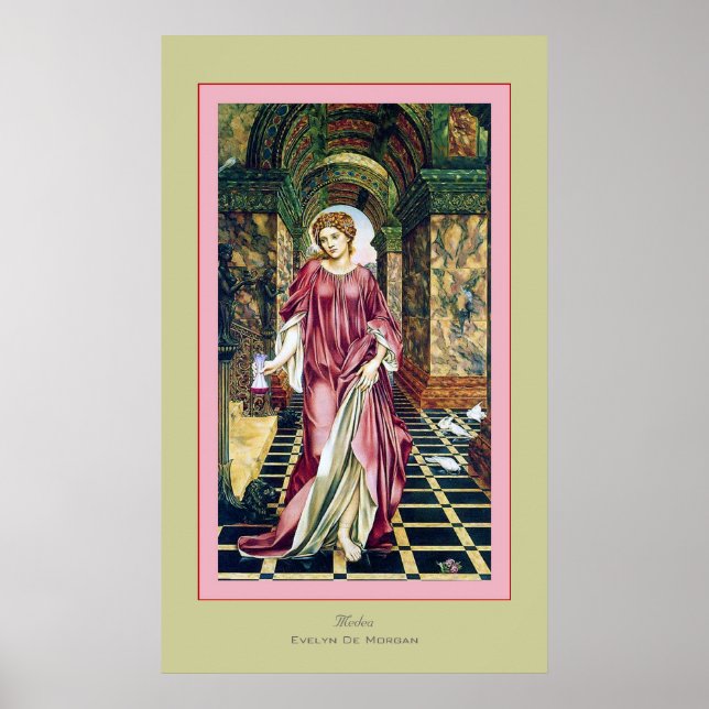 Poster Medea ~ Evelyn De Morgan (Devant)
