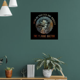Poster Médecin de la peste vintage cool