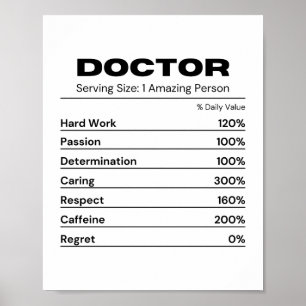 Poster Médecin Passionné Travail Déterminé