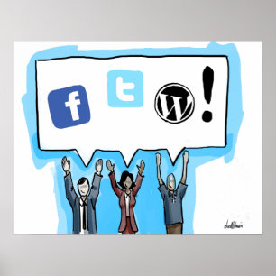 Poster Médias sociaux FTW !