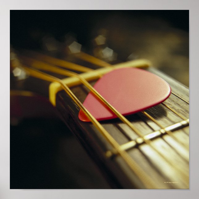 Poster Médiator pour guitare (Devant)