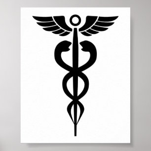Poster medical2006 NOIR SYMBOLE SANTÉ MÉDICALE