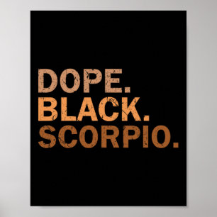 Poster Médicament Noir Scorpion Mélanine Africain Zodiaqu