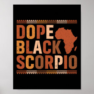 Poster Médicament Noir Scorpion Mélanine Mois de l'Histoi
