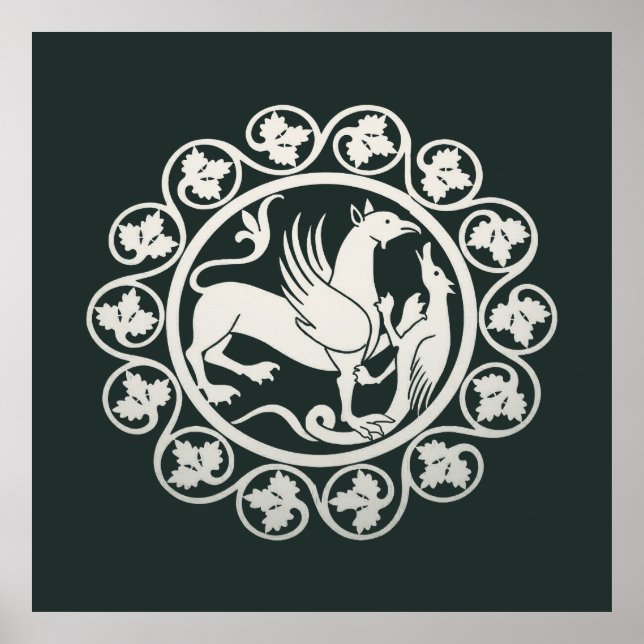 Poster  Medieval Griffin Combat Medallion (Devant)