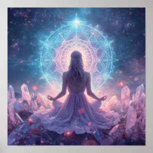 Poster Méditation de cristal céleste