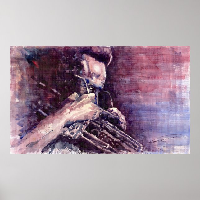 Poster Méditation de Jazz Miles Davis (Devant)