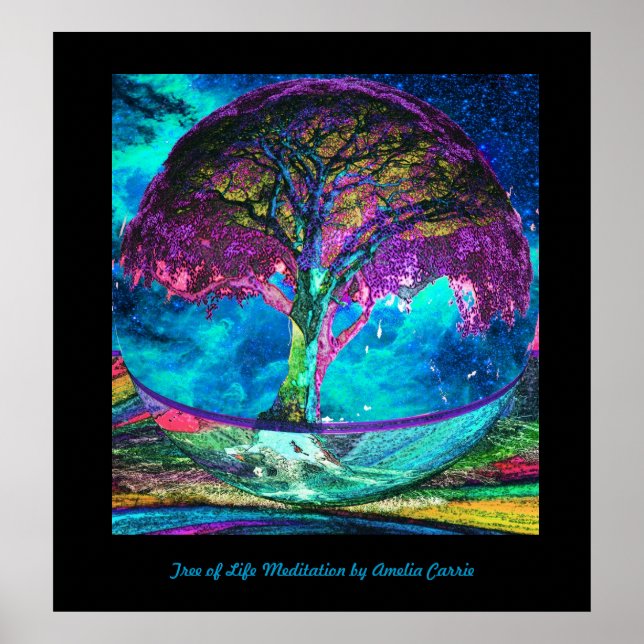 Poster Méditation de l'arbre de vie (Devant)