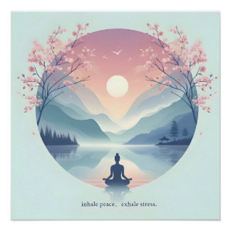 Poster Méditation nature apaisante