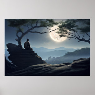 Poster Méditation Nature paisible