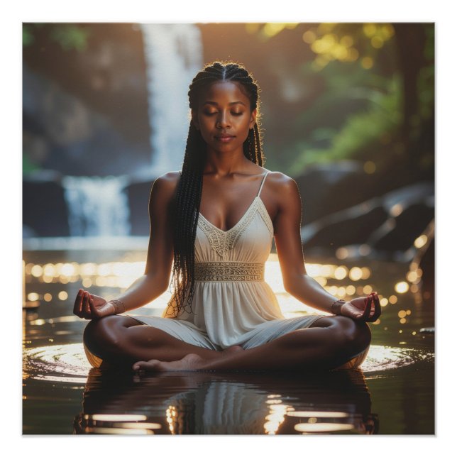 POSTER MEDITATION - YOGA - WELLNESS - CARPE DIEM (Devant)