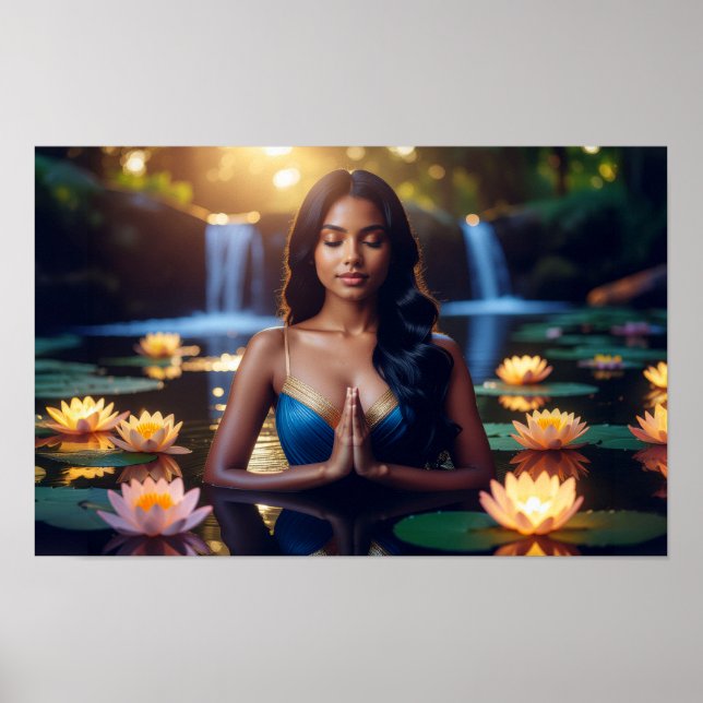 POSTER MEDITATION - YOGA - WELLNESS - CARPE DIEM (Devant)