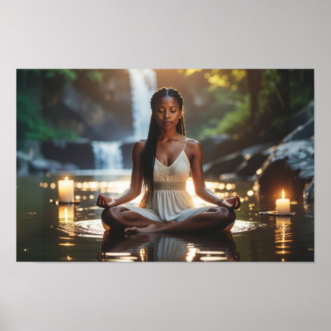 POSTER MEDITATION - YOGA - WELLNESS - CARPE DIEM (Devant)