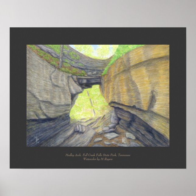 Poster Medley Arch Natural Bridge Art Print (Devant)