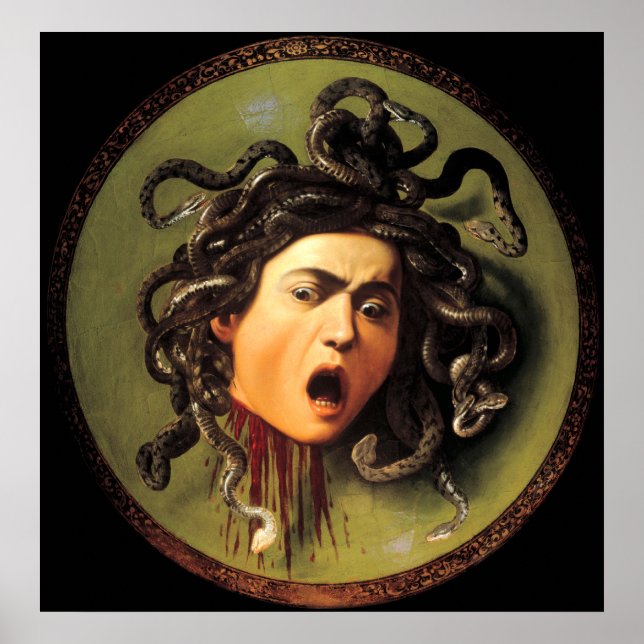 Poster Medusa, Caravaggio (Devant)