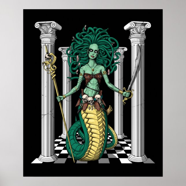 Poster Medusa Gorgon (Devant)