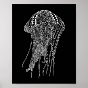 Poster Méduse Tribale