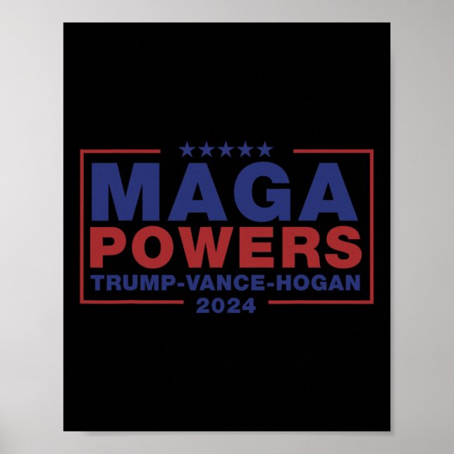 Poster Méga Powers Trump Vance Hogan 3  (Devant)