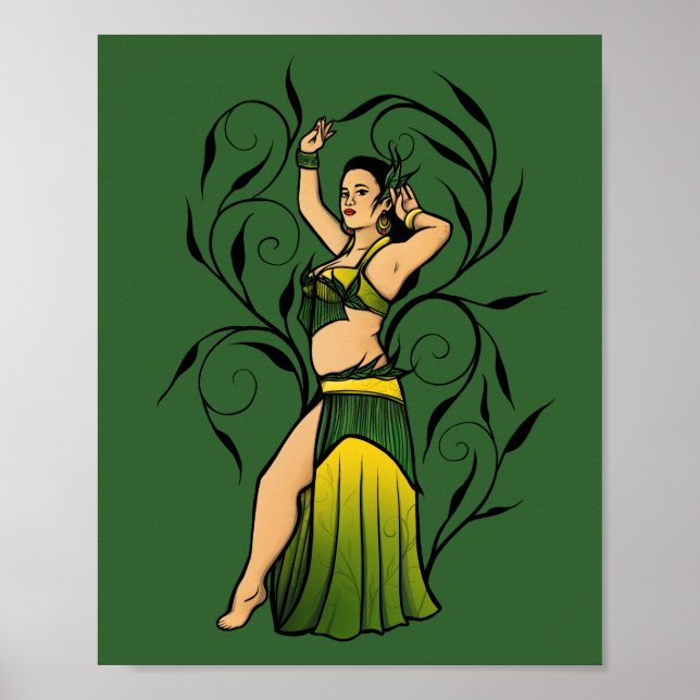 Poster Megan Green Belly Dancer (Devant)