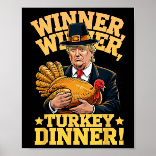 Poster Meilan Uni-adultes Humour Drôle Trump Gagnant Gagn