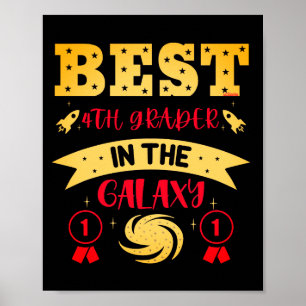 Poster MEILLEUR 4E NIVEAU DANS LA GALAXIE drôle mignon