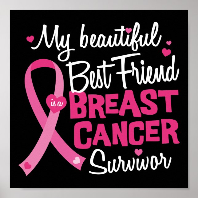 Poster Meilleur Ami Survivant du cancer du sein (Devant)