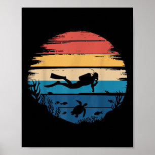 Poster Meilleur Art de Plongée en Scaphandre Pour Hommes