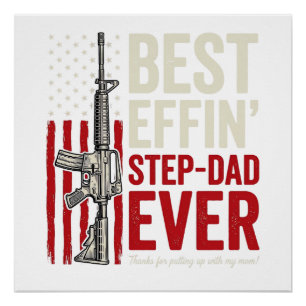 Poster Meilleur beau-père Effin de tous les temps Vectori