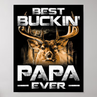 Meilleur Buckin' Papa Jamais Chemise Deer Chasse B