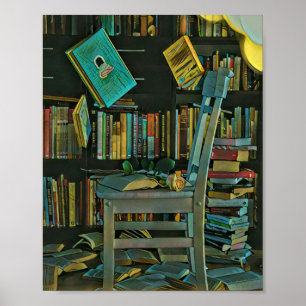 Poster Meilleur cadeau pour les amateurs de livres