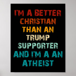 Poster Meilleur chrétien que n'importe quel athée partisa