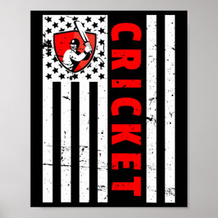 Poster Meilleur design de cricket pour hommes femmes enfa