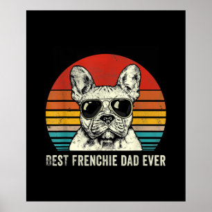 Poster Meilleur Français Papa Jamais Drôle Français Bulld